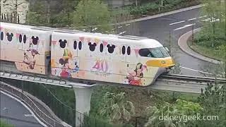 Tokyo Disney Resort: 40th Anniversary Resort Liner Arriving at Bayside Station