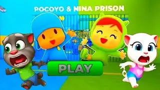 Talking Tom Plays: POCOYO & NINA Prison Run Obby! Ultimate Escape FunGm#GameHype #Gaming#Roblox