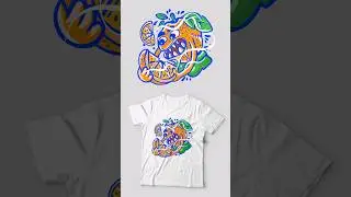 membuat desain kaos di procreate #procreate #desainkaos #tshirtdesign #procreateart #ipadtutorial