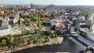 G&ouml;rlitz / Zgorzelec Drone View | Germany-Poland Border Town in 4K