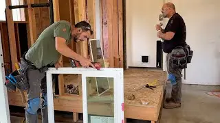 True Craft Finishes Subfloor and Installs New Window in Garage Bathroom
