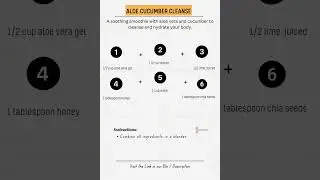 Aloe Cucumber Cleanse Smoothie to DETOX Your Body? | How to Make Cucumber Cleanse Smoothie #shorts