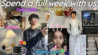 A FULL WEEK WITH US AS STUDENTS📌📚|اجيو دوزوا معنا سيمانة في حياتنا فوقت المدرسة🧘🏻‍♂️📆(life,school..)