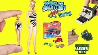 Worlds Secret Smallest Toys Barbie  Hot Wheels & More Opening