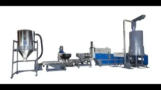 Side Entrance Single Stage Die-Face Cutting Recycling& Pelletizing Machine GD-150SE-DF | GEORDING