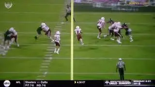 Miami RB Rashad Amos 28 yard run in heavy rain vs. Appalachian State