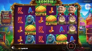 4 SCATTER ZOMBIE CARNIVAL BONUS (4 WILDS)