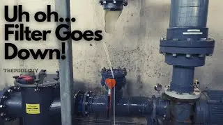 Water Park Filter pipe fails right before opening.... Hasty repair with mixed parts!