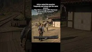 Not a single NPC knew about bounty hunters!! #reddeadredemption2 #rdr2 #playstation #clips #shorts