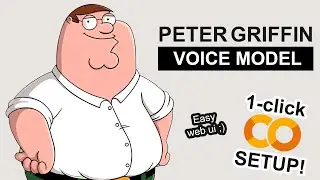 Peter Griffin AI Voice Model - RVC 1-CLICK Google Colab Setup