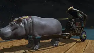 FINAL FANTASY XIV - Hippo Cart Mount