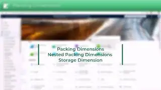 Packing Nested Packing and Storage Dimensions and Groups