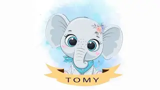 Pretty elephant | Notebook cover | How to design notebook cover in photoshop | photoshop tutorial