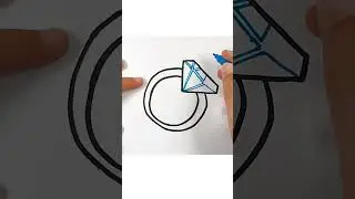 💍How to Draw Diamond Ring - Easy Drawing #easydrawing #drawingtutorial #drawing #howtodraw #draw