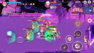 Kotori Nightmare Sharm Run with the new Christmas Astral dress.