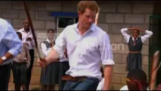 LESOTHO:PRINCE HARRY/DANCING WITH DEAF CHILDREN