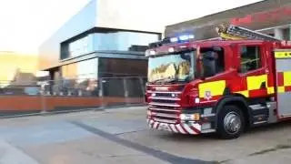 Kent Fire & Rescue Service SCANIA Water Rescue ladder Appliance Responding out of MEDWAY