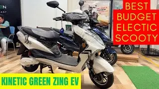 Budget Electric Scooter With Shocking Features! Kinetic Green Zing 2025