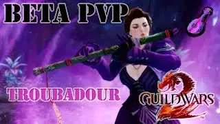 GW2 - BETA TEST sPvP - TROUBADOUR - Trying Out New Mesmer Elite Spec - 410k Damage / 0 Deaths