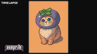 Pixel Art Timelapse &ndash; A Cute Cat