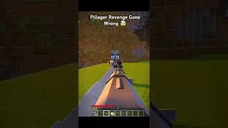 PILLAGER REVENGE GONE WRONG! Minecraft Pillager #minecraft #shorts #raid
