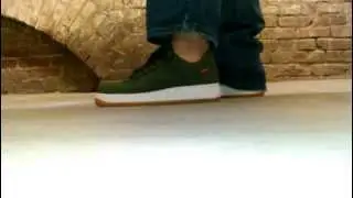 NIKE AF1 *SUPREME* OLIVE COLORWAY ON FOOT IN 1080p HD . .
