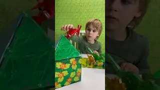 DINO MAGNA-TILES #unboxing #new #toys #stem #dinosaur #magnet #tiles #shorts