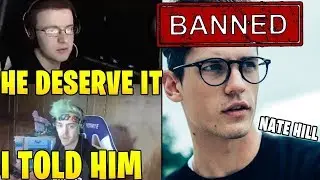 STREAMERS REACT TO NATE HILL BANNED FROM SKIRMISH ► Dusty Fortnite