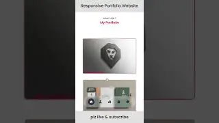 Responsive Portfolio Website Using Html Css & js #html #css #js #portfoliowebsite #crowncoder