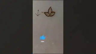 trick to draw leaf with mehndi #viral #viralsubscribe#mehndi#mehnditricks