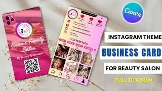 Instagram Style Business Card Design करा सोप्या पद्धतीने | Full Tutorial 🎨| Marathi |Step-by-Step 🔥👈