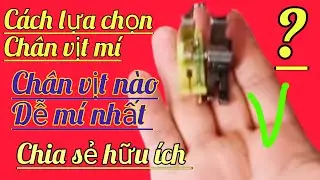 Chân vịt mí 1 li & cách lựa chọn chân vịt nào may dễ nhất mí đẹp nhanh nhất