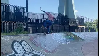 Bs Bluntslide to 5 0 to Fakie on Quarterpipe - Jeff