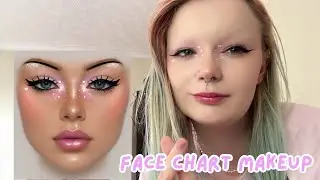 following a face chart for the first time | bunniaster