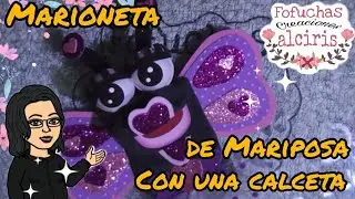 Marioneta con calceta ideal para tareas de preescolar 