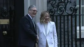 UK PM greets Italian counterpart Giorgia Meloni at Downing Street | AFP
