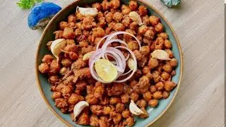 Garlic Chana Koliwada Recipe |  टेस्टी चटपटा गार्लिक चना कोलीवडा | Snacks Recipe.