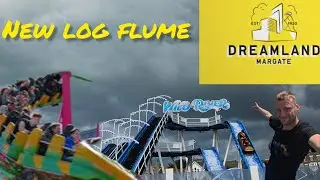 New Log Flume and fun amusement park Dreamland Margate vlog 2025