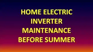 INVERTER MAINTENANCE