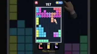 Improved Blocks Puzzle Game - A Colored Unique Variant in Tiny Games