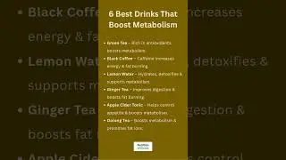 6 Best Drinks That Boost Metabolism