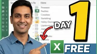 DAY 1 LEARNING FREE EXCEL COURSE WITH ME || MICROSOFT EXCEL || EXCEL COURSE || #excel