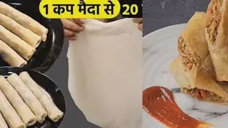 How to Make Spring Roll Sheets (10 Recipes) veg spring roll