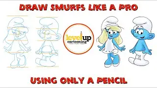 Draw Smurfs Like A Pro Using Only A Pencil!