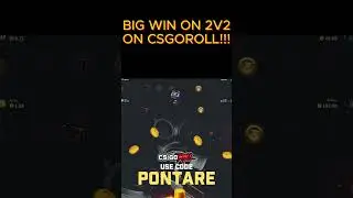 HUGE PULL ON CSGOROLL!!!!! #bigwin #csgoroll #bigwins #gamblingschool #freefire #season #gambling