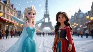 🆕Elsa and Esmeralda:❄️The Winter Festival of Paris❄️#disneyprincess
