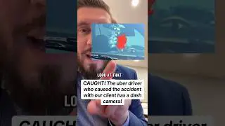CAUGHT! The uber driver who caused the accident with our client has a dash camera! #uberaccident