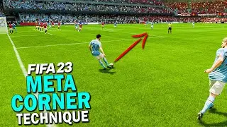This CORNER TECHNIQUE is OVERPOWERED in FIFA 23! META CORNER TECHNIQUE | FIFA 23 CORNER TUTORIAL