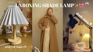 UNBOXING MY DREAM LAMP💡🥺| Temu find| korean pleated  lamp unboxing with heartwarming story 🤍🌷✨