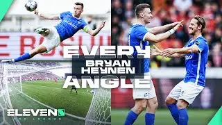 WONDERFUL BICYCLE KICK BY CAPTAIN BRYAN HEYNEN 🚲⚽ EVERY ANGLE - Jupiler Pro League